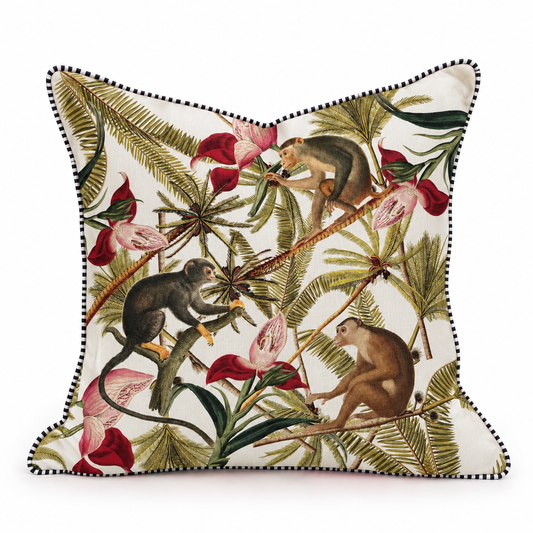 Monkey play in palms | Scatter Cushion